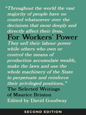 cover image of For Workers' Power